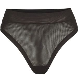 SKIMS summer mesh thong in Onyx